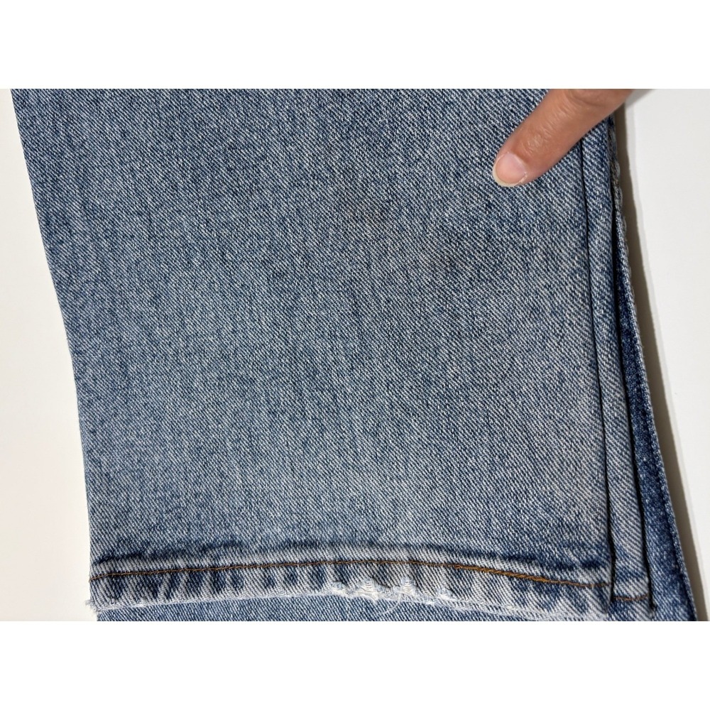 Vintage Levis Men Red Tab 505 Jeans 38X34 Blue Light Wash High Rise Straight Leg - Picture 13 of 16